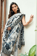 UAE-3 Piece Printed Cross Hatch Suit with Lawn Dupatta CH-62018