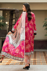 UAE-3 Piece Printed Cross Hatch Suit with Lawn Dupatta CH-62021