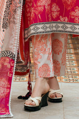 UAE-3 Piece Printed Cross Hatch Suit with Lawn Dupatta CH-62021