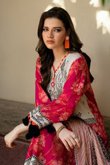 UAE-3 Piece Printed Cross Hatch Suit with Lawn Dupatta CH-62021