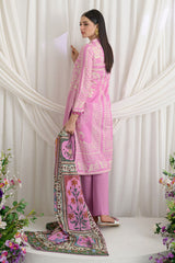 UAE-3 Piece Printed Dobby Suit with Printed Lawn Dupatta and Dyed Trouser DB-62001