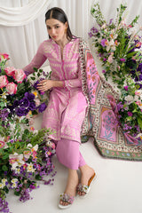 UAE-3 Piece Printed Dobby Suit with Printed Lawn Dupatta and Dyed Trouser DB-62001