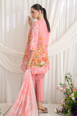 UAE-3 Piece Printed Dobby Suit with Printed Lawn Dupatta and Dyed Trouser DB-62004