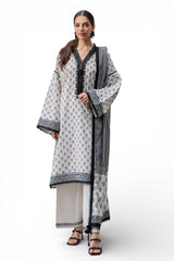 UAE-3 Piece Printed Lawn Suit