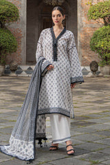 UAE-3 Piece Printed Lawn Suit