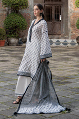 UAE-3 Piece Printed Lawn Suit