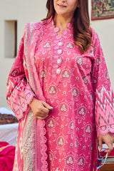 UAE-3 Piece Printed Lawn Suit with Dupatta CL-52663 A