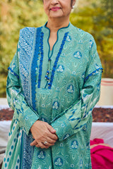 UAE-3 Piece Printed Lawn Suit with Dupatta CL-52663 B