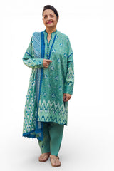 UAE-3 Piece Printed Lawn Suit with Dupatta CL-52663 B