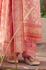 UAE-3 Piece Printed Lawn Suit with Dupatta CL-52691 A