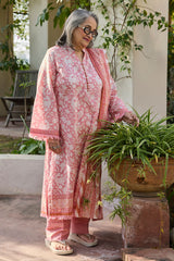 UAE-3 Piece Printed Lawn Suit with Dupatta CL-52691 A
