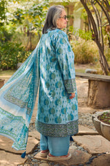 UAE-3 Piece Printed Lawn Suit with Dupatta CL-62020 A