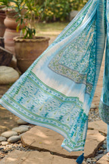 UAE-3 Piece Printed Lawn Suit with Dupatta CL-62020 A