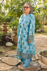 UAE-3 Piece Printed Lawn Suit with Dupatta CL-62020 A