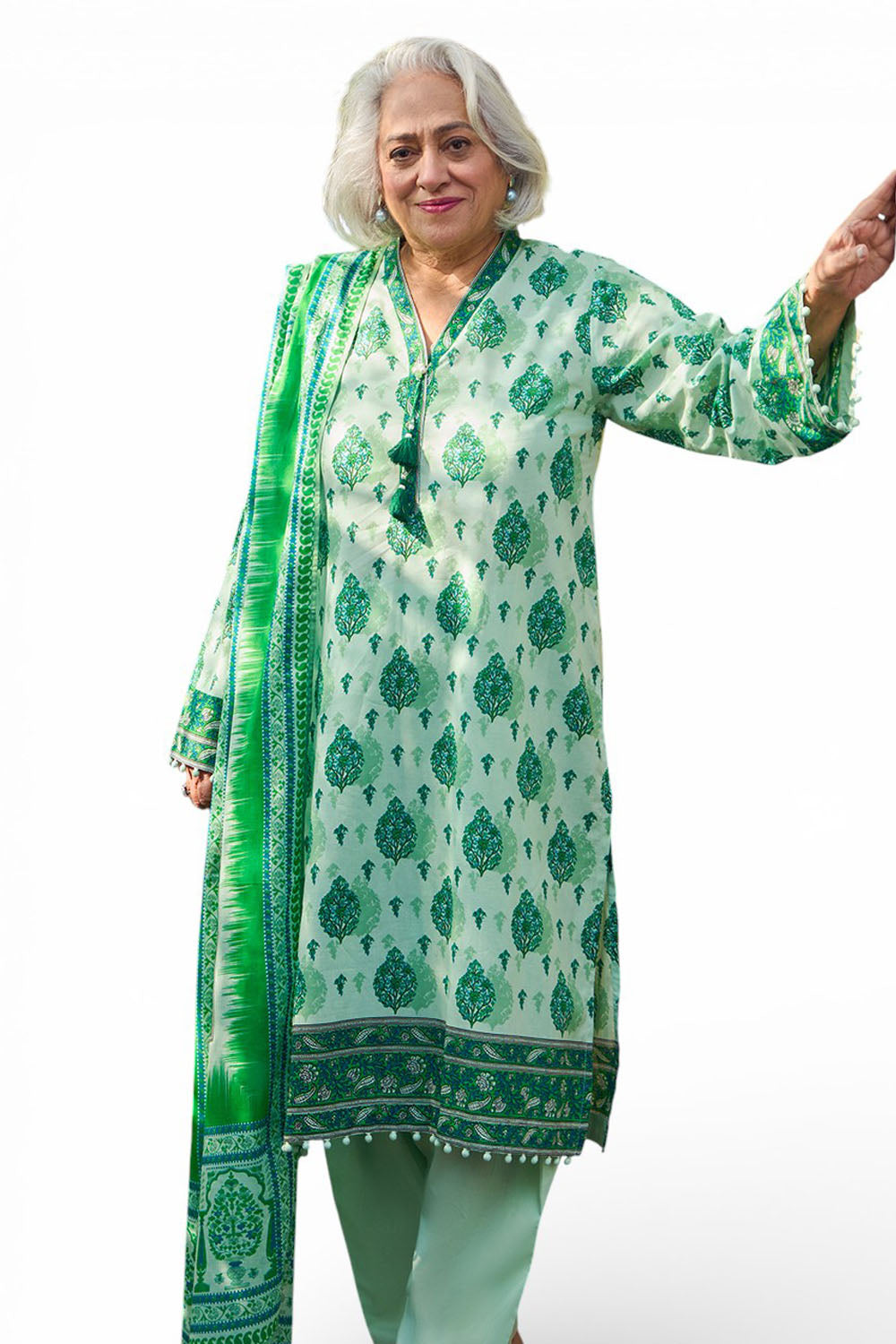 UAE-3 Piece Printed Lawn Suit with Dupatta CL-62020 B