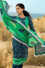 UAE-3 Piece Printed Lawn Suit