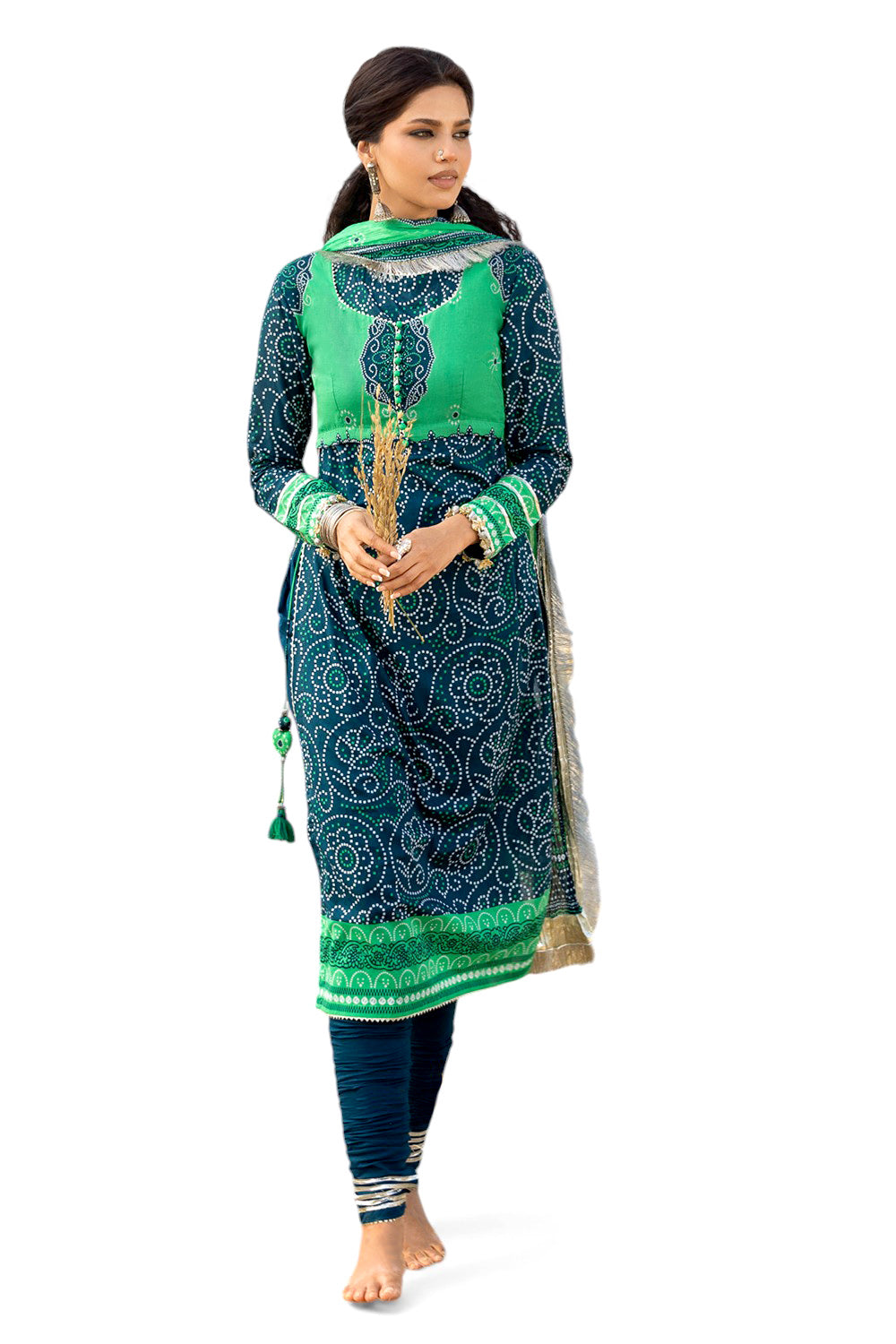 UAE-3 Piece Printed Lawn Suit