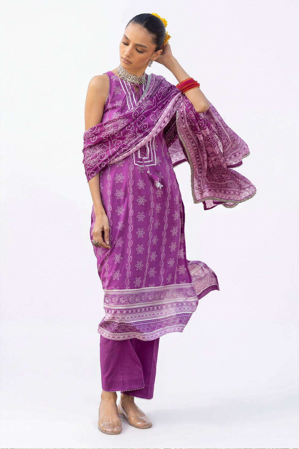UAE-3 Piece Printed Lawn Suit