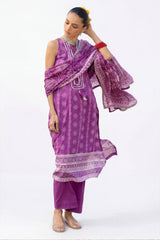 UAE-3 Piece Printed Lawn Suit