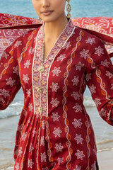 UAE-3 Piece Printed Lawn Suit