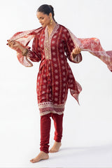 UAE-3 Piece Printed Lawn Suit