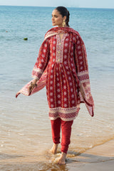 UAE-3 Piece Printed Lawn Suit