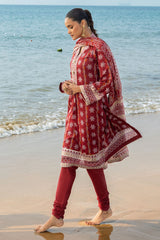 UAE-3 Piece Printed Lawn Suit