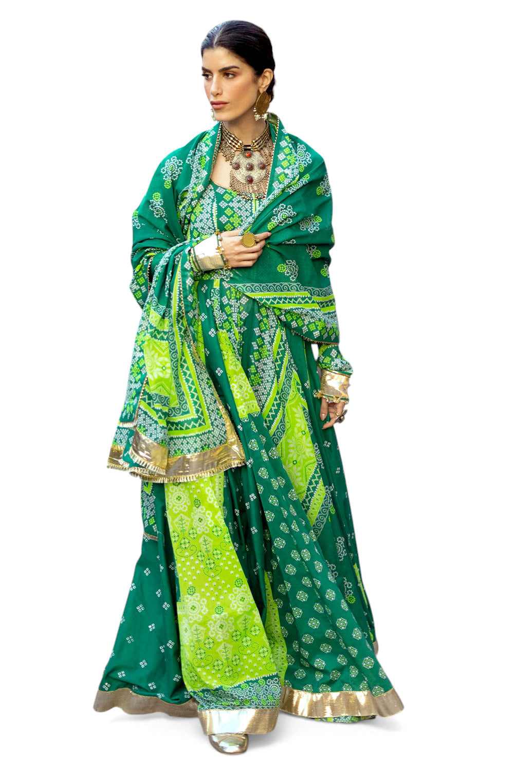 UAE-3 Piece Printed Lawn Suit CL-62027 A