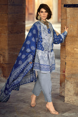 UAE-3 Piece Printed Lawn Suit