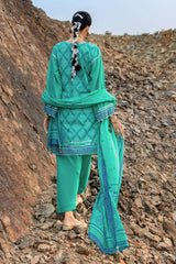 UAE-3 Piece Printed Lawn Suit