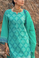 UAE-3 Piece Printed Lawn Suit