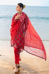 UAE-3 Piece Printed Lawn Suit