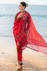 UAE-3 Piece Printed Lawn Suit
