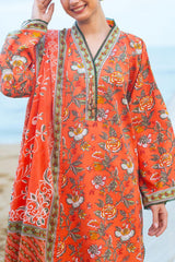 UAE-3 Piece Printed Lawn Suit with Dupatta CL-62064 B