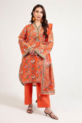 UAE-3 Piece Printed Lawn Suit with Dupatta CL-62064 B