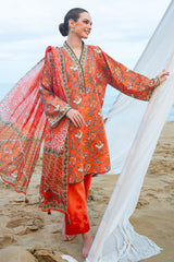 UAE-3 Piece Printed Lawn Suit with Dupatta CL-62064 B