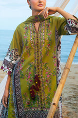 UAE-3 Piece Printed Lawn Suit with Dupatta CL-62069 A
