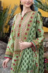 UAE-3 Piece Printed Lawn Suit with Dupatta CL-62075 B