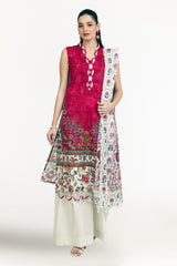 UAE-3 Piece Printed Lawn Suit