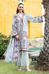 UAE-3 Piece Printed Lawn Suit