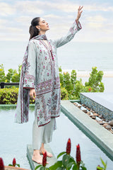 UAE-3 Piece Printed Lawn Suit