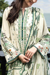 UAE-3 Piece Printed Lawn Suit