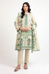 UAE-3 Piece Printed Lawn Suit
