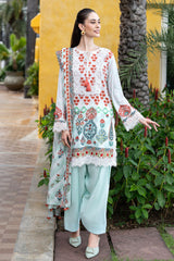 UAE-3 Piece Printed Lawn Suit