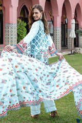 UAE-3 Piece Printed Lawn Suit