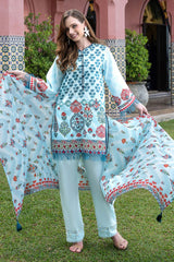 UAE-3 Piece Printed Lawn Suit