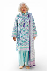 UAE-3 Piece Printed Lawn Suit with Dupatta CL-62086 B