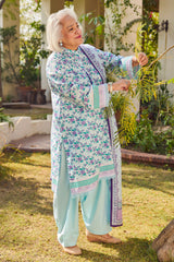 UAE-3 Piece Printed Lawn Suit with Dupatta CL-62086 B