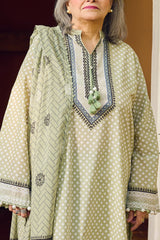 UAE-3 Piece Printed Lawn Suit with Dupatta CL-62103 B