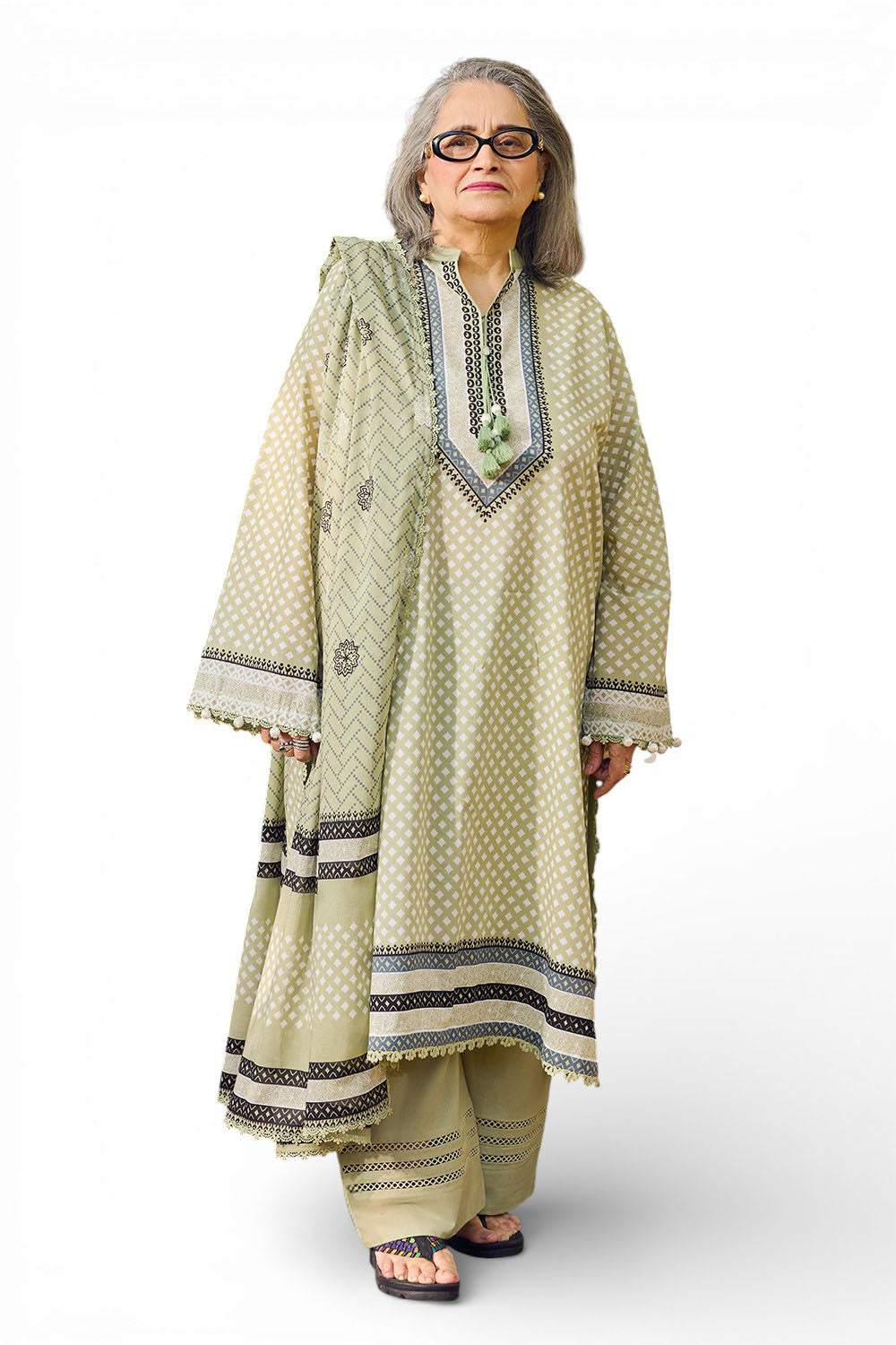 UAE-3 Piece Printed Lawn Suit with Dupatta CL-62103 B